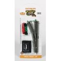 Remote Turnout w/Nickel Silver Rail & Gray Roadbed - E-Z Track(R) -- Left Hand - 11.25′ (28.6, N, Bachmann Industries 44861