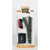 Remote Turnout w/Nickel Silver Rail & Gray Roadbed - E-Z Track(R) -- Left Hand - 11.25′ (28.6, N, Bachmann Industries 44861