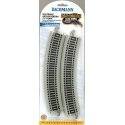 Reversing System - E-Z Track(R) -- 18′ Radius Curved w/Nickel Silver Rail & Gray Roadbed p, On30, Bachmann Industries 44549
