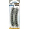 Reversing System - E-Z Track(R) -- 18′ Radius Curved w/Nickel Silver Rail & Gray Roadbed p, On30, Bachmann Industries 44549