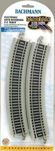 Reversing System - E-Z Track(R) -- 18′ Radius Curved w/Nickel Silver Rail & Gray Roadbed p, On30, Bachmann Industries 44549