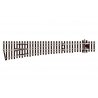 Code 75 Streamline Large Radius Turnout -- Left Hand, Electrofrog, HO, Peco SLE189