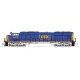 EMD SD70M with Flat Radiators - DCC -- CSX 4697 (blue, yellow, Boxcar Logo), N, Kato USA Inc 1767616DCC