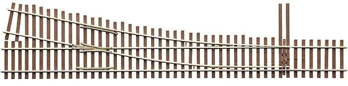 Code 83 Ladder Track System Turnout -- 5a Right Hand Standard, HO, Micro Engineering 14711