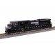EMD SD80MAC - Standard DC -- Norfolk Southern 7227 (black, white, Dashed Sill Stripe), N, Kato USA Inc 1765518