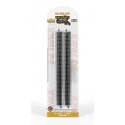 Straight Track w/Nickel Silver Rail & Gray Roadbed - E-Z Track(R) -- 10′ pkg(6), N, Bachmann Industries 44815