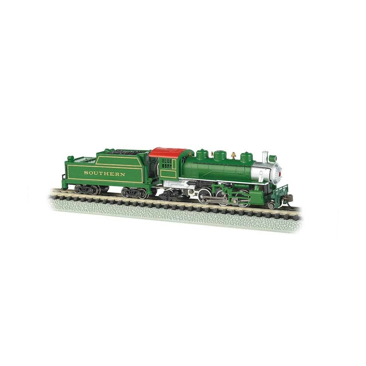 2-6-2 Prairie - Standard DC -- Southern Railway (green), N, Bachmann Industries 51572