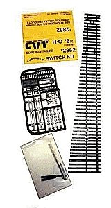 CVT Curvable Switch Kit -- Code 83 8 Right, HO, Central Valley 2882