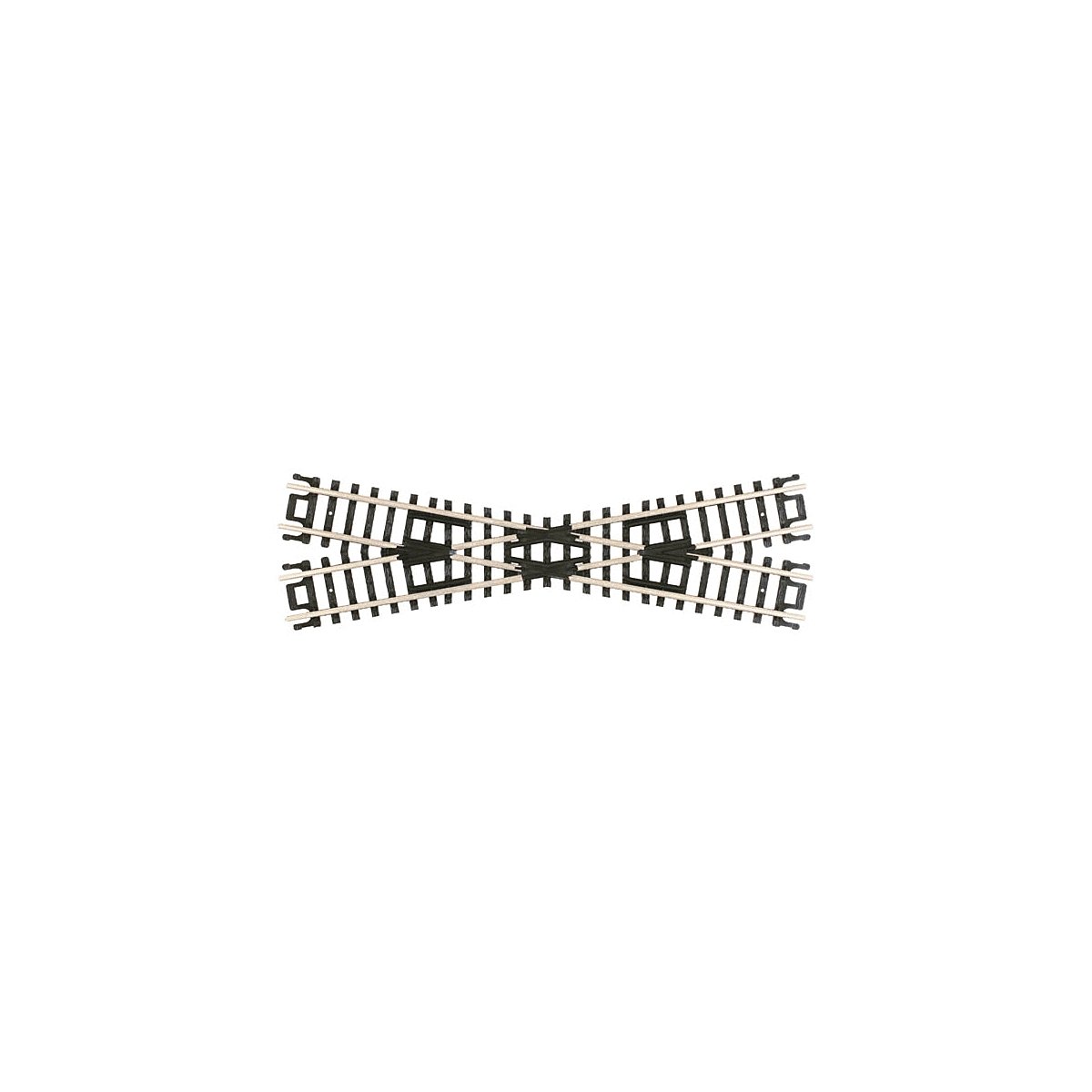Crossings w/Black Ties -- 20 Degrees, N, Atlas Model Railroad Co. 2565