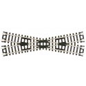 Crossings w/Black Ties -- 20 Degrees, N, Atlas Model Railroad Co. 2565