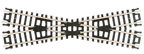 Crossings w/Black Ties -- 20 Degrees, N, Atlas Model Railroad Co. 2565