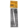 CVT Curvable Switch Tie Strip -- 6 Right, HO, Central Valley 2602