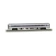 Amfleet 85′ Coach - Ready to Run - Silver Series(R) -- Amtrak 82803 (Phase VI Coachclass, silver, blue, red), HO, Bachmann Ind