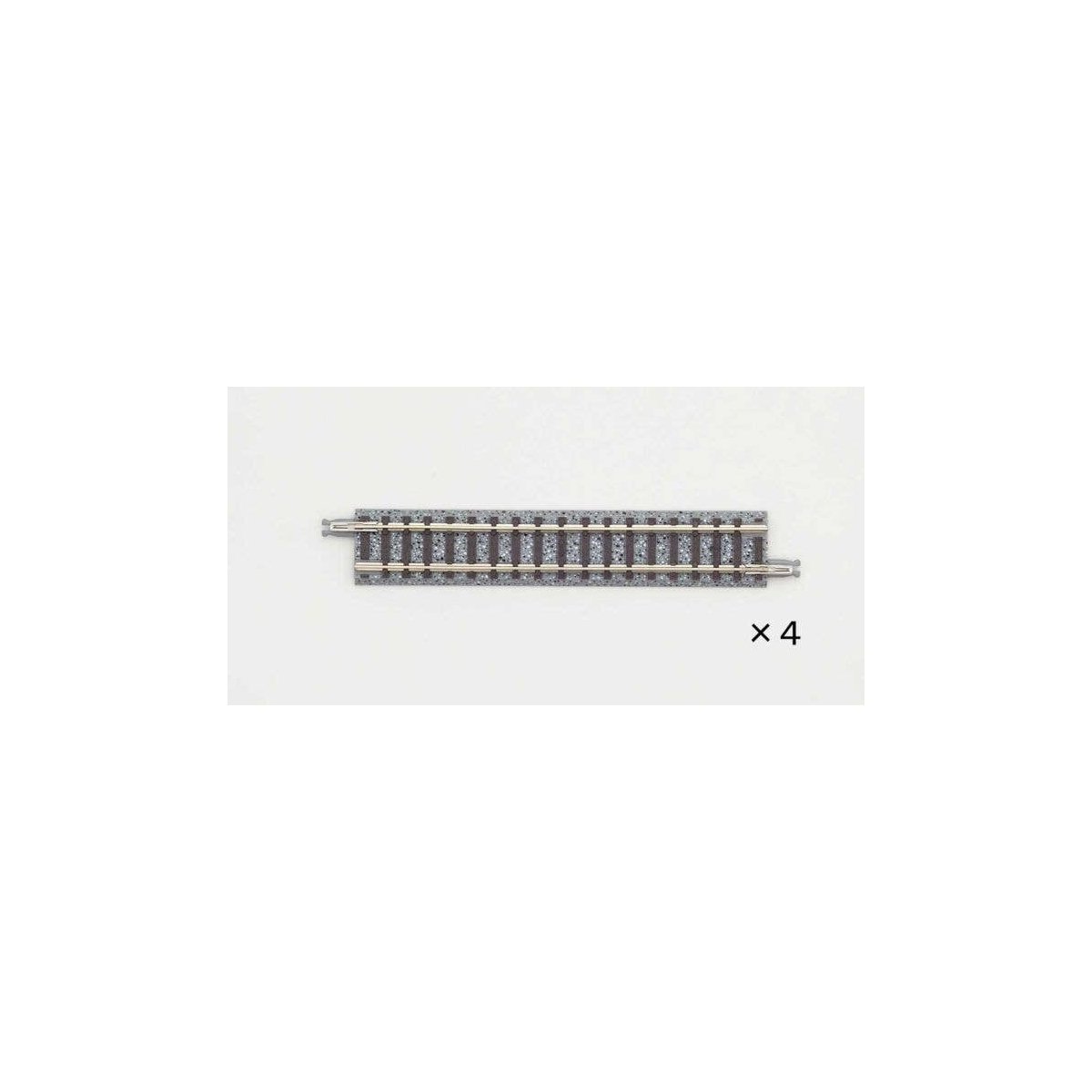 Straight Track S99 - Fine Track -- 3-7/8′ 99mm pkg(4), N, TomyTec Co LTD 18056