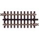 21st Century Track System(TM) Nickel Silver Rail w/Brown Ties - 3-Rail -- 4-1/2′ Straight, O, Atlas O 6051