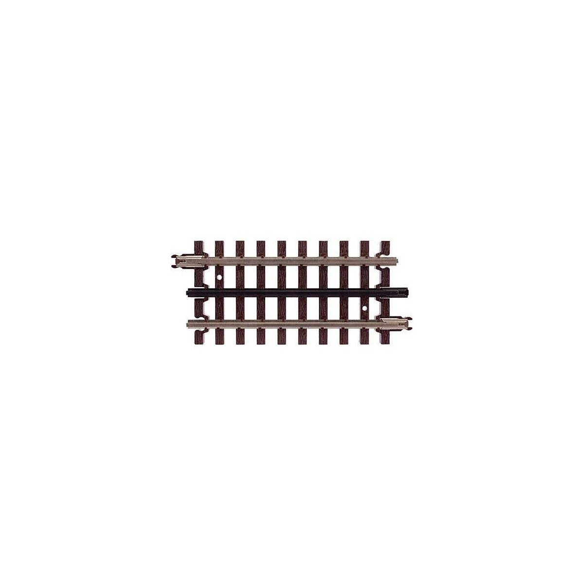 21st Century Track System(TM) Nickel Silver Rail w/Brown Ties - 3-Rail -- 4-1/2′ Straight, O, Atlas O 6051