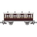 Thomas & Friends(TM) - Ready-to-Run -- Toby′s Museum Coach (brown, cream), HO, Bachmann Industries 76032