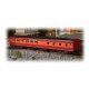 85′ Smooth-Side Diner - Ready to Run -- Southern Pacific 10267 (Daylight, orange, red, black), HO, Bachmann Industries 14806
