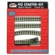 Code 83 Nickel-Silver Snap-Track Set -- Starter Set, HO, Atlas Model Railroad Co. 588