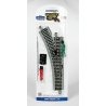 Remote-Control Turnout, Nickel Silver Rail with Gray Roadbed - E-Z Track(R) -- Left Hand, HO, Bachmann Industries 44561