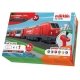 Glacier Express - Battery Operated Starter Set w/Plastic Track - My World -- Diesel Loco, 3 Cars, Track Oval, Controller, HO, Ma