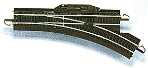 Remote-Control Turnout with Steel Rail - E-Z Track(R) -- Right Hand, HO, Bachmann Industries 44462