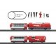 Glacier Express - Battery Operated Starter Set w/Plastic Track - My World -- Diesel Loco, 3 Cars, Track Oval, Controller, HO, Ma