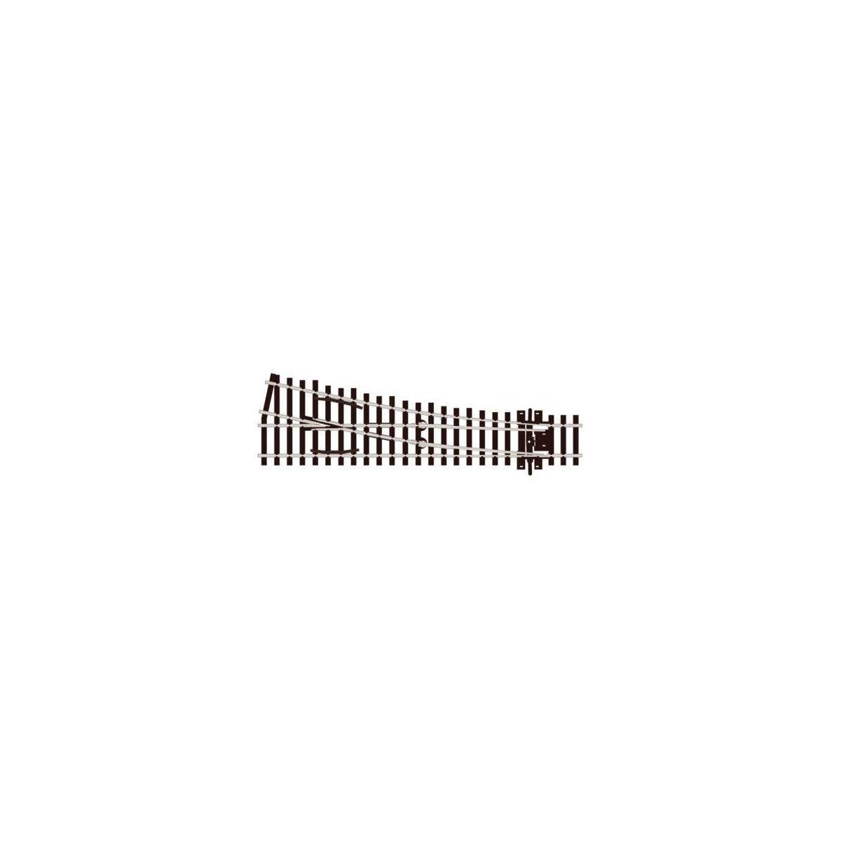 Code 75 Streamline Small Radius Turnout -- Right Hand, Electrofrog, HO, Peco SLE191