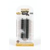 Straight Track w/Nickel Silver Rail & Gray Roadbed - E-Z Track(R) -- Assorted Short Sections , N, Bachmann Industries 44829