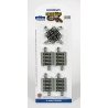 Crossing w/Nickel Silver Rail & Gray Roadbed - E-Z Track(R) -- 90-Degree, HO, Bachmann Industries 44541