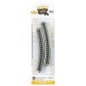 E-Z Track(R) w/Nickel Silver Rail & Gray Roadbed -- 14′ Radius Curve pkg(6), N, Bachmann Industries 44853
