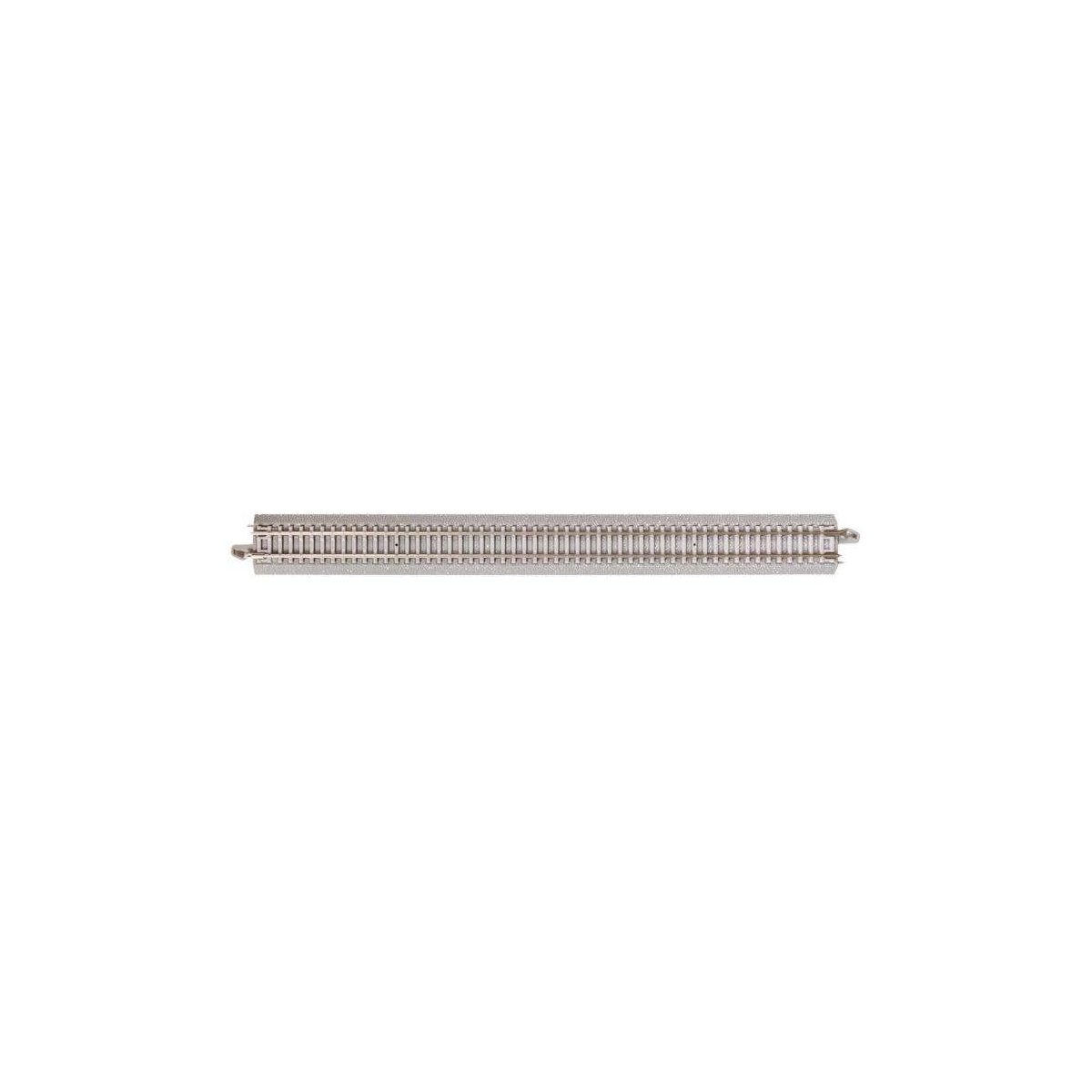 Straight Track w/Nickel Silver Rail & Concrete Ties - E-Z Track(R) -- 10′ 25.4cm pkg(6), N, Bachmann Industries 44015