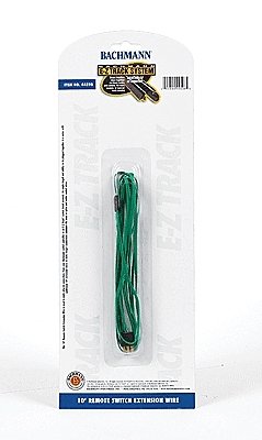 Switch Extension Cable - E-Z Track(R) -- 10′ 3m (green), HO, Bachmann Industries 44598