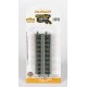 Straight Track w/Nickel Silver Rail & Gray Roadbed - E-Z Track(R) -- 5′ 12.7cm pkg(6), N, Bachmann Industries 44811