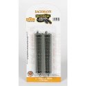 Straight Track w/Nickel Silver Rail & Gray Roadbed - E-Z Track(R) -- 5′ 12.7cm pkg(6), N, Bachmann Industries 44811