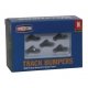 Track Bumper - Built-ups -- Dark Gray pkg(5), N, Walthers Cornerstone 2605