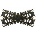 Custom-Line(R) Crossing - Code 100 -- 30-Degree, 4′ 10.2cm, Black Ties, HO, Atlas Model Railroad Co. 173