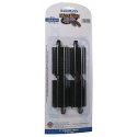 Straight Track w/Steel Rail & Black Roadbed - E-Z Track(R) -- 3′ pkg(4), HO, Bachmann Industries 44412