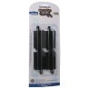 Straight Track w/Steel Rail & Black Roadbed - E-Z Track(R) -- 3′ pkg(4), HO, Bachmann Industries 44412