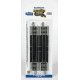 Straight Track w/Nickel Silver Rail & Gray Roadbed - E-Z Track(R) -- 9′ Straight Rerailer pk, HO, Bachmann Industries 44528