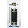Straight Track w/Nickel Silver Rail & Gray Roadbed - E-Z Track(R) -- 9′ Straight Rerailer pk, HO, Bachmann Industries 44528