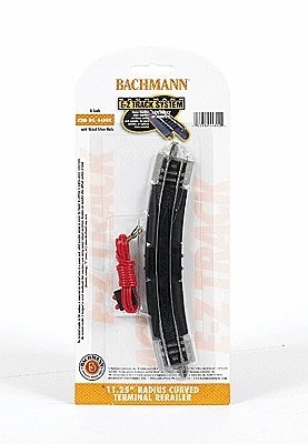 Curved Track w/Nickel Silver Rail & Gray Roadbed - E-Z Track(R) -- 11-1/4′ Radius Terminal Re, N, Bachmann Industries 44802