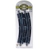 Curved Track w/Steel Rail & Black Roadbed - E-Z Track(R) -- 18′ Radius Rerailer pkg(2), HO, Bachmann Industries 44429