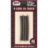 Code 55 Track w/Nickel-Silver Rail & Brown Ties -- 18-3/4′ Radius Half Curve pkg(6), N, Atlas Model Railroad Co. 2025