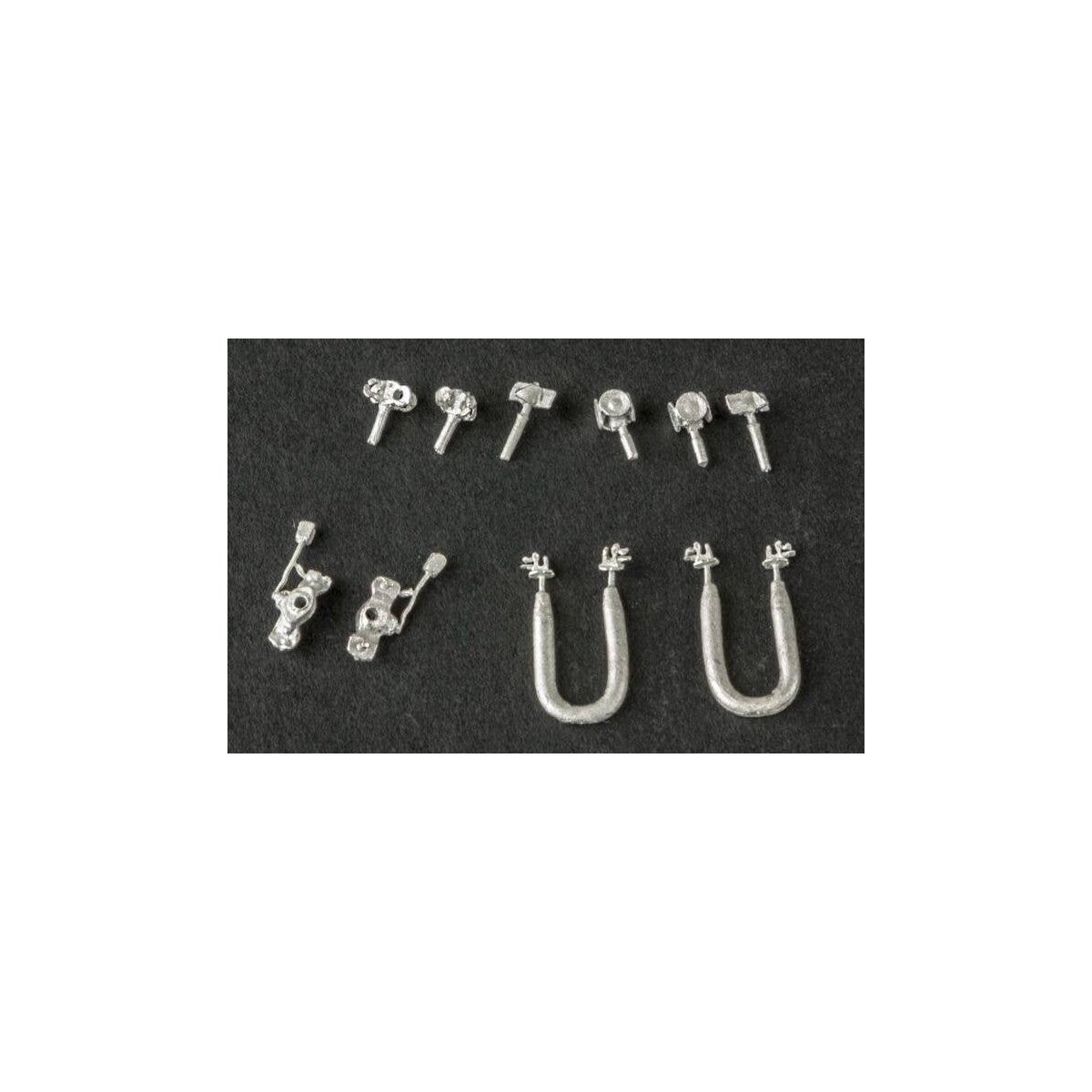 New Century Model 51A Ground Throw Turnout Detail w/Targets -- pkg(2), HO, Details West 958