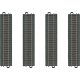 3-Rail C Track - My World -- Straight Sections pkg(4) 6-3/4′ 17.2cm, HO, Marklin, Inc 20172