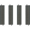 3-Rail C Track - My World -- Straight Sections pkg(4) 6-3/4′ 17.2cm, HO, Marklin, Inc 20172