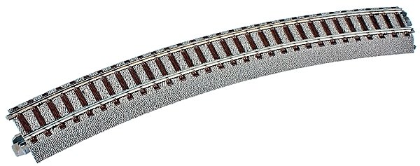 C-Track - Curved - 30 Degrees -- Radius: 17-1/4′ 437.5mm, HO, Trix 62230