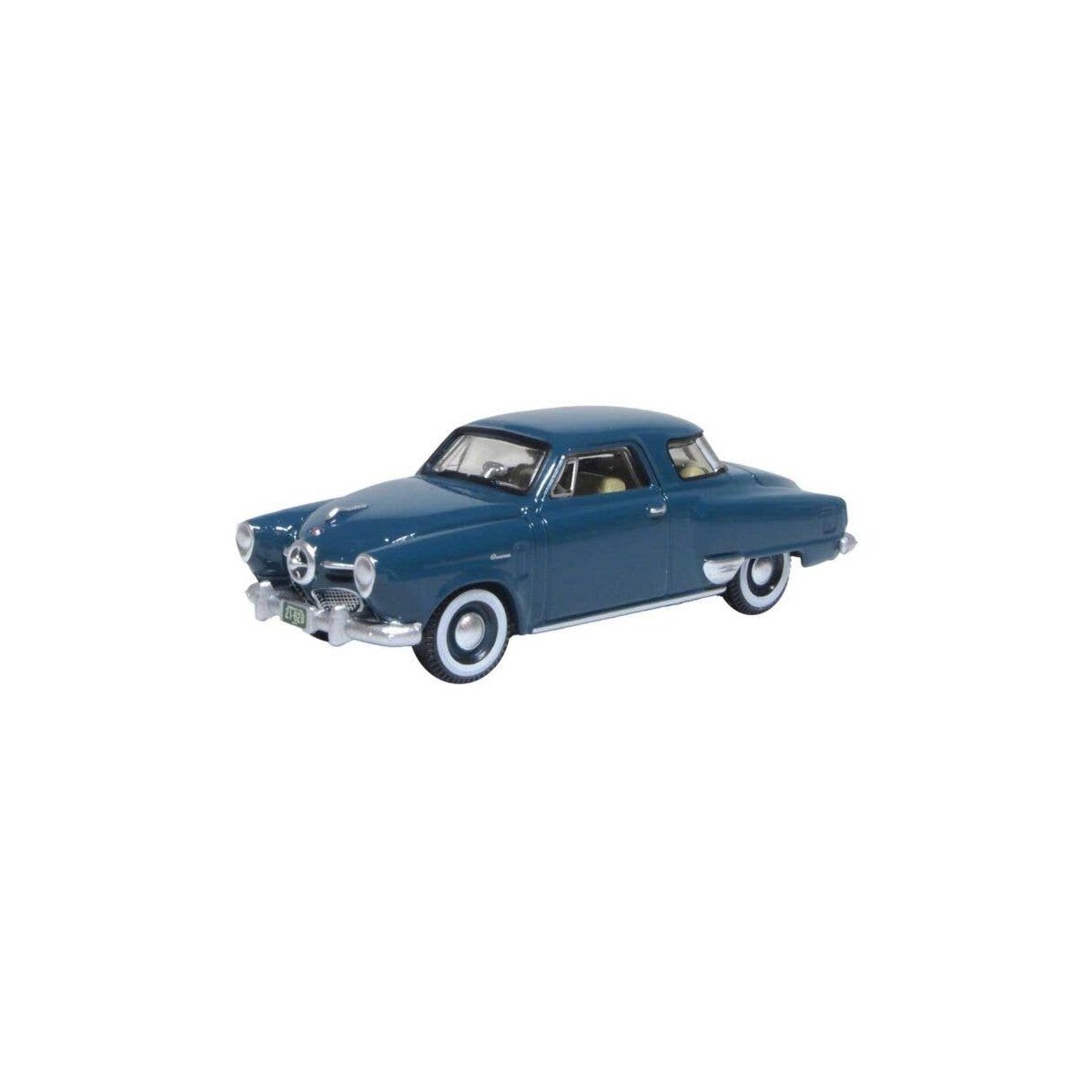 1950 Studebaker Champion Starlight Coupe - Assembled -- Aqua Green, HO, Oxford Diecast 87SC50002