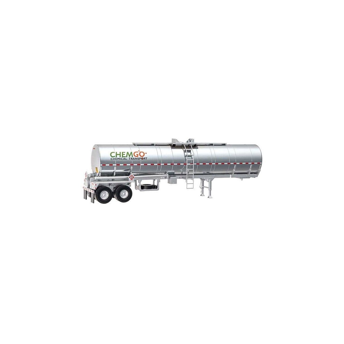 Chemical Tank Trailer - Assembled -- ChemGo, HO, Walthers SceneMaster 12350